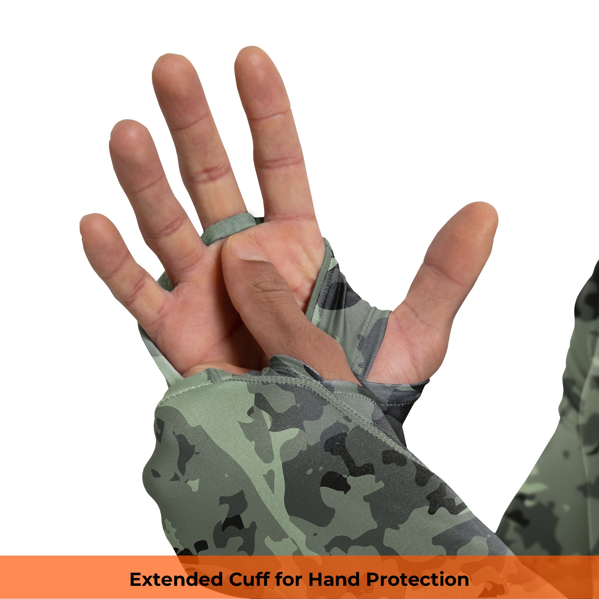 Performance Cooling Hoodie with Gaiter - Full Print - Light Green