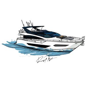 Custom Digital Boat Artwork