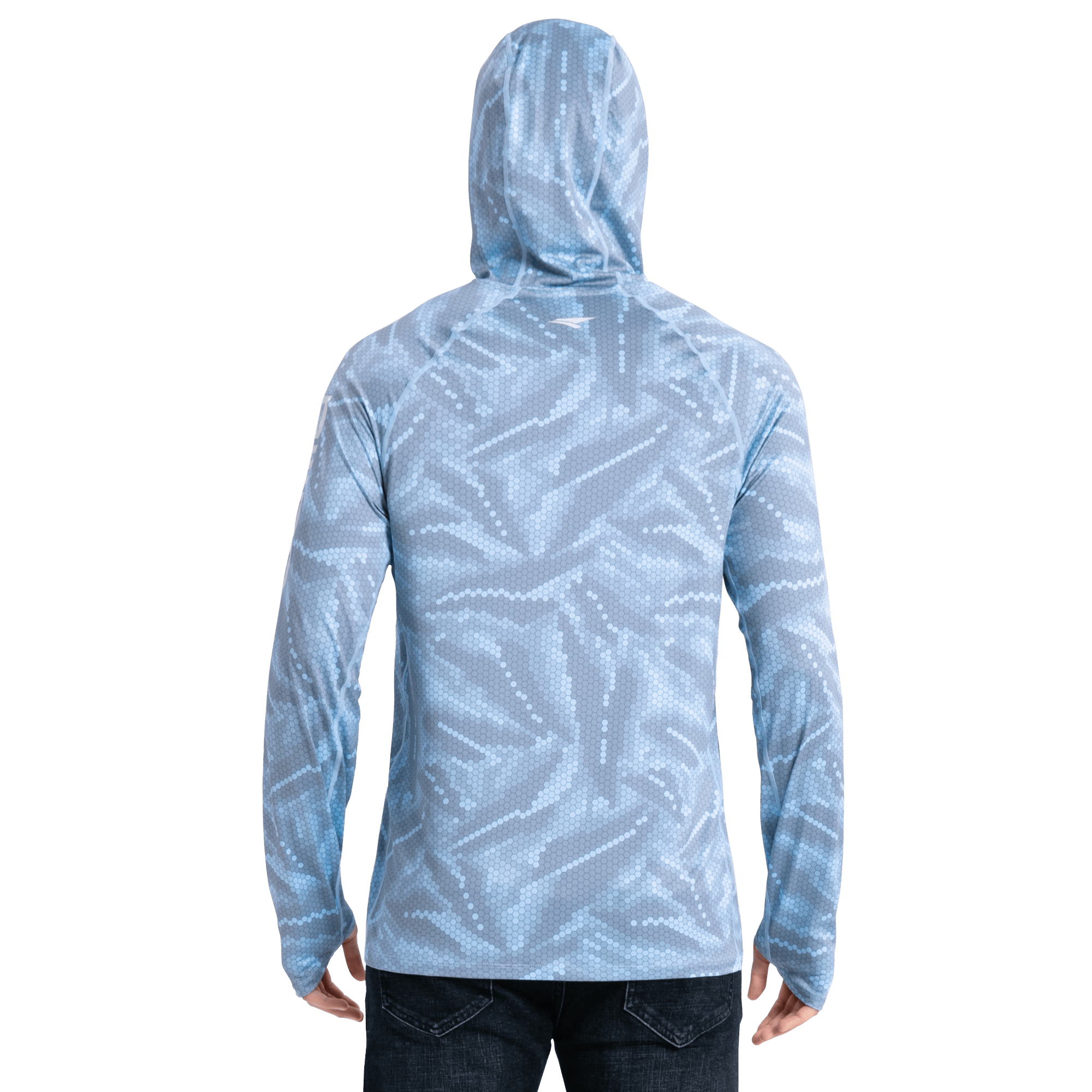 Performance Cooling Hoodie - Full Print - Sky Blue