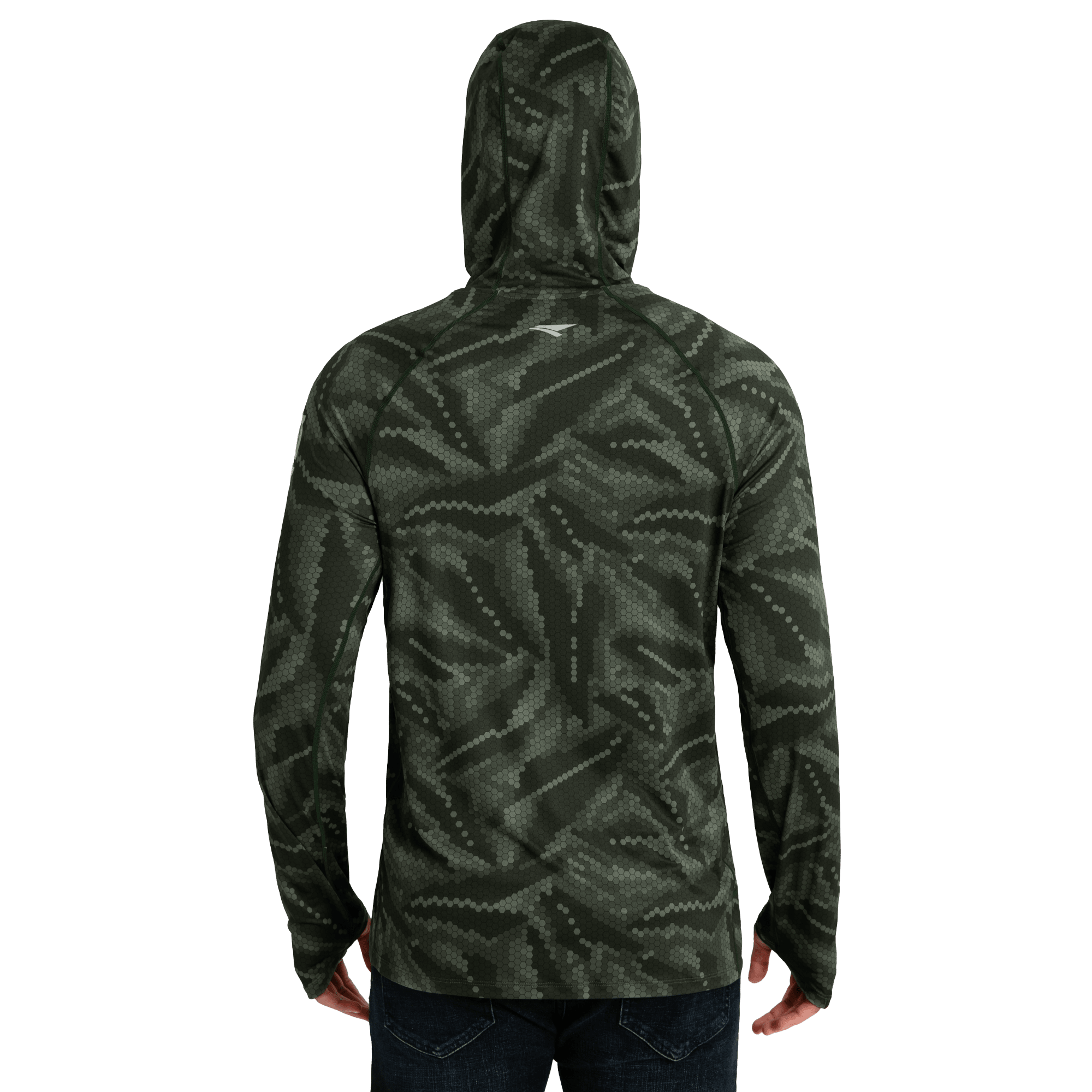 Performance Cooling Hoodie - Full Print - Dark Green