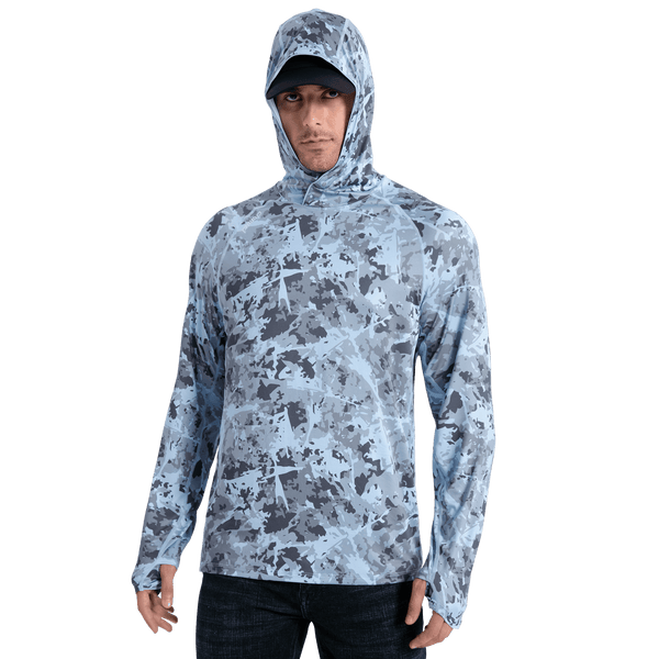 Performance Cooling Hoodie - Full Print - Sky Blue