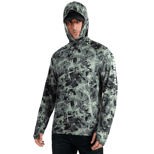 Performance Cooling Hoodie - Full Print - Light Green