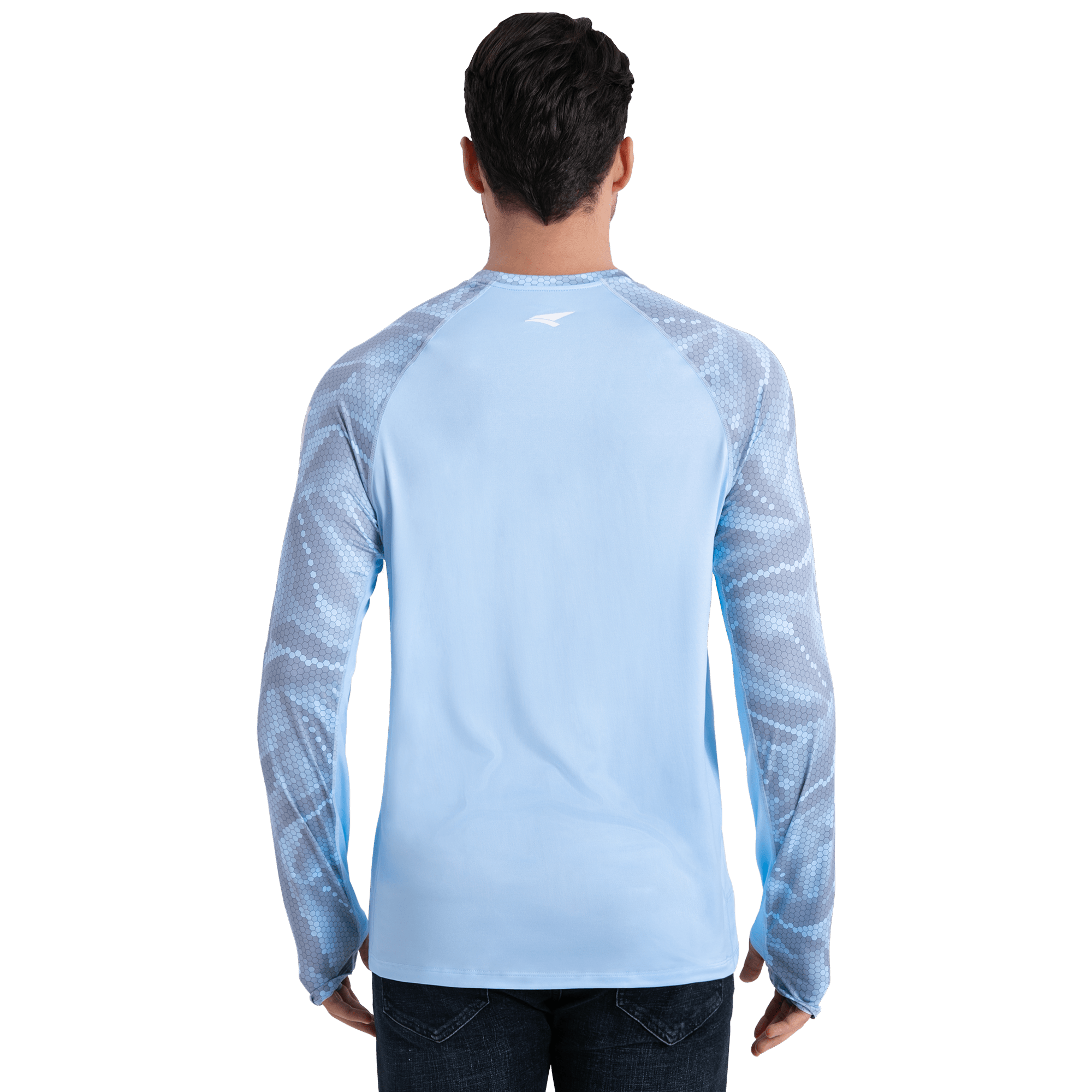 Performance Sun Protection Shirt - Half Print - Sky Blue