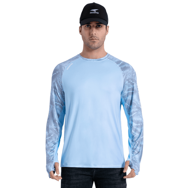 Performance Sun Protection Shirt - Half Print - Sky Blue