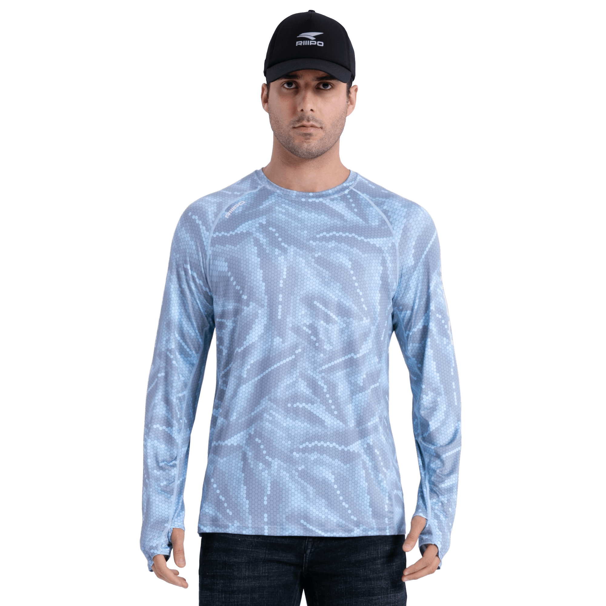 Performance Sun Protection Shirt - Full Print - Sky Blue
