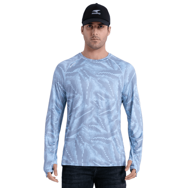 Performance Sun Protection Shirt - Full Print - Sky Blue