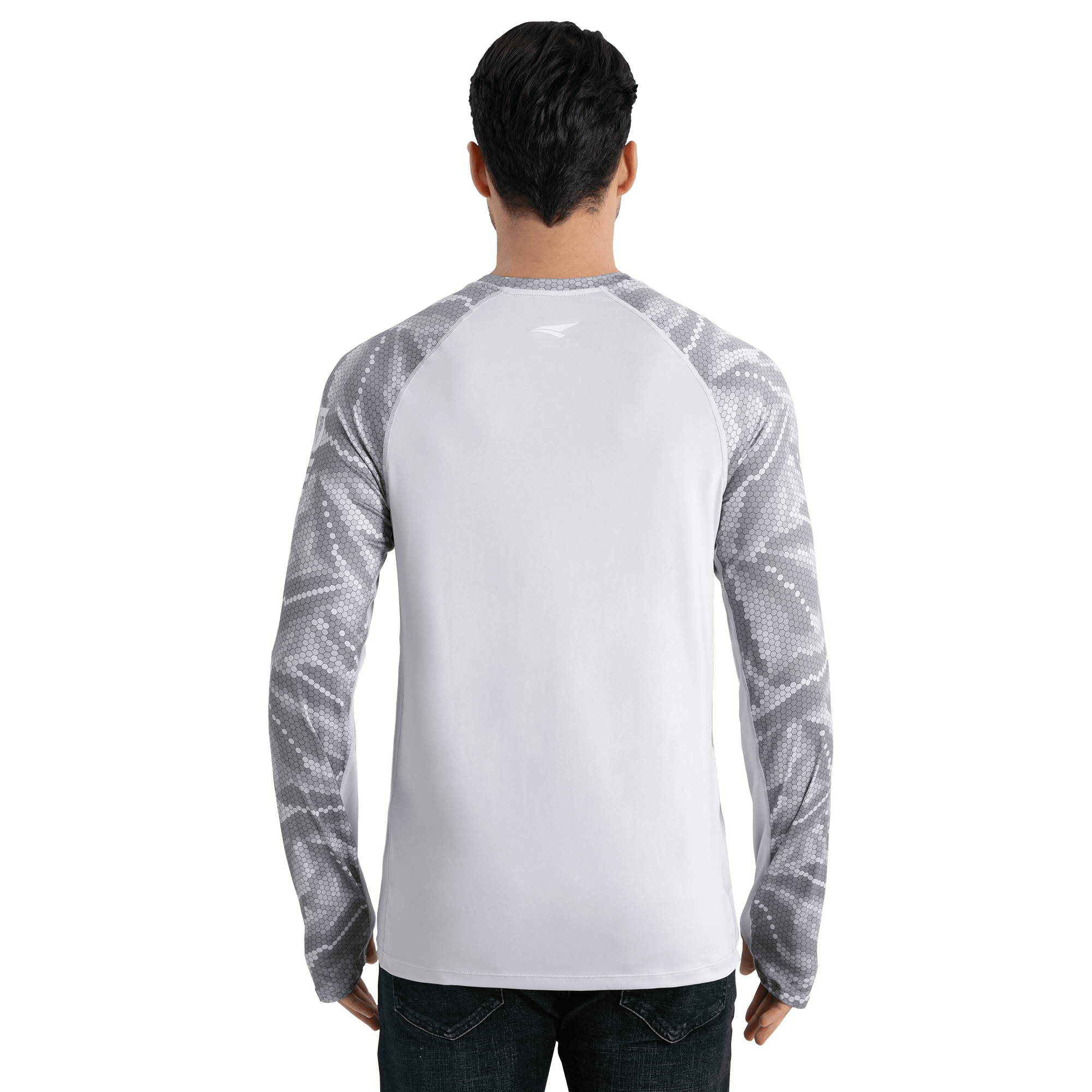 Performance Sun Protection Shirt - Half Print - Light Grey