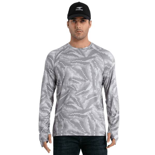 Performance Sun Protection Shirt - Full Print - Light Grey