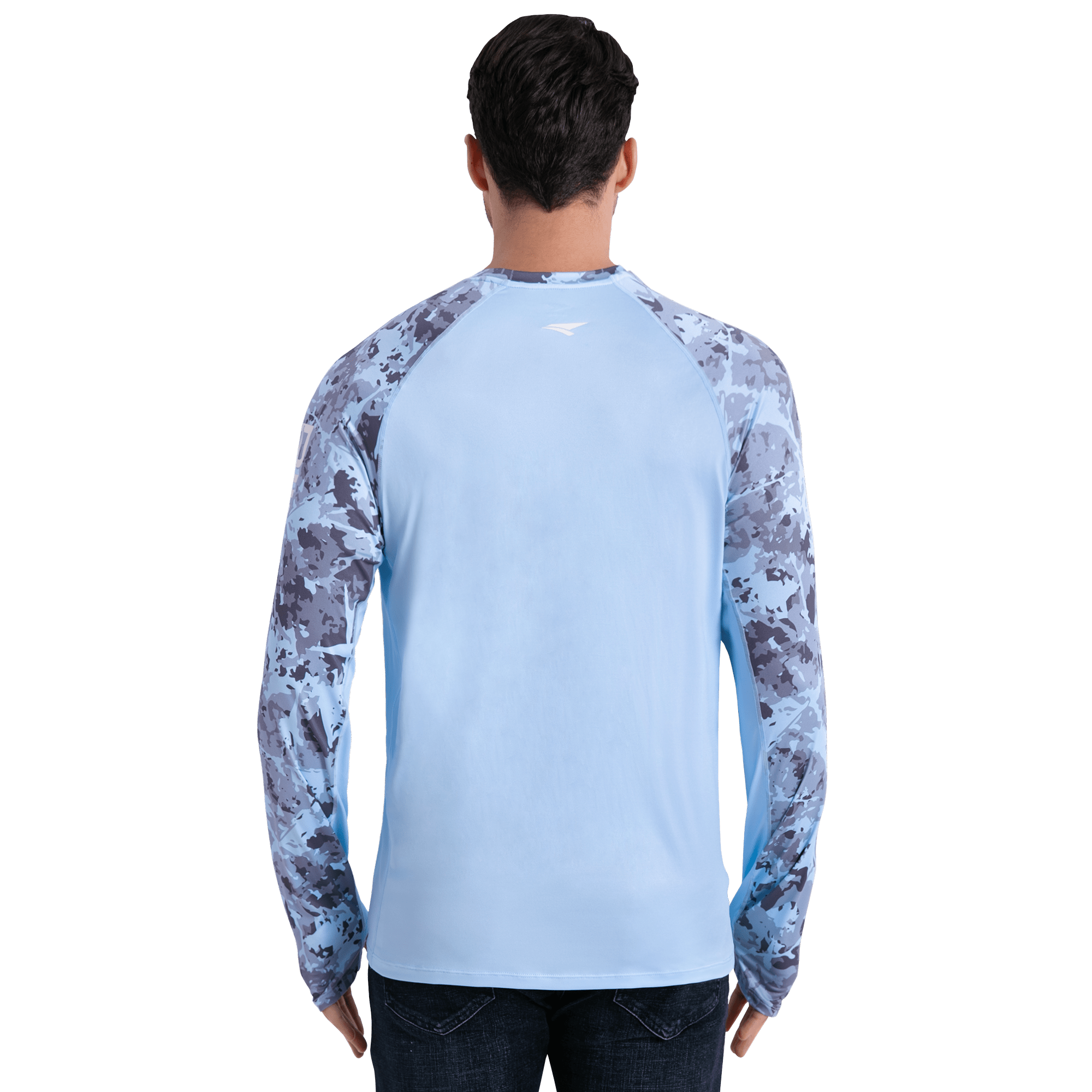 Performance Sun Protection Shirt - Half Print - Sky Blue