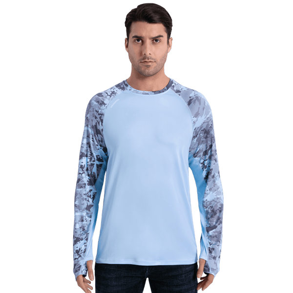 Performance Sun Protection Shirt - Half Print - Sky Blue