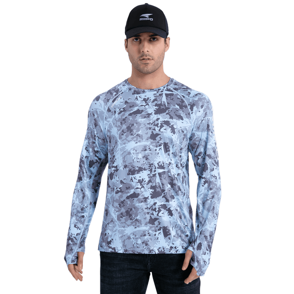 Performance Sun Protection Shirt - Full Print - Sky Blue