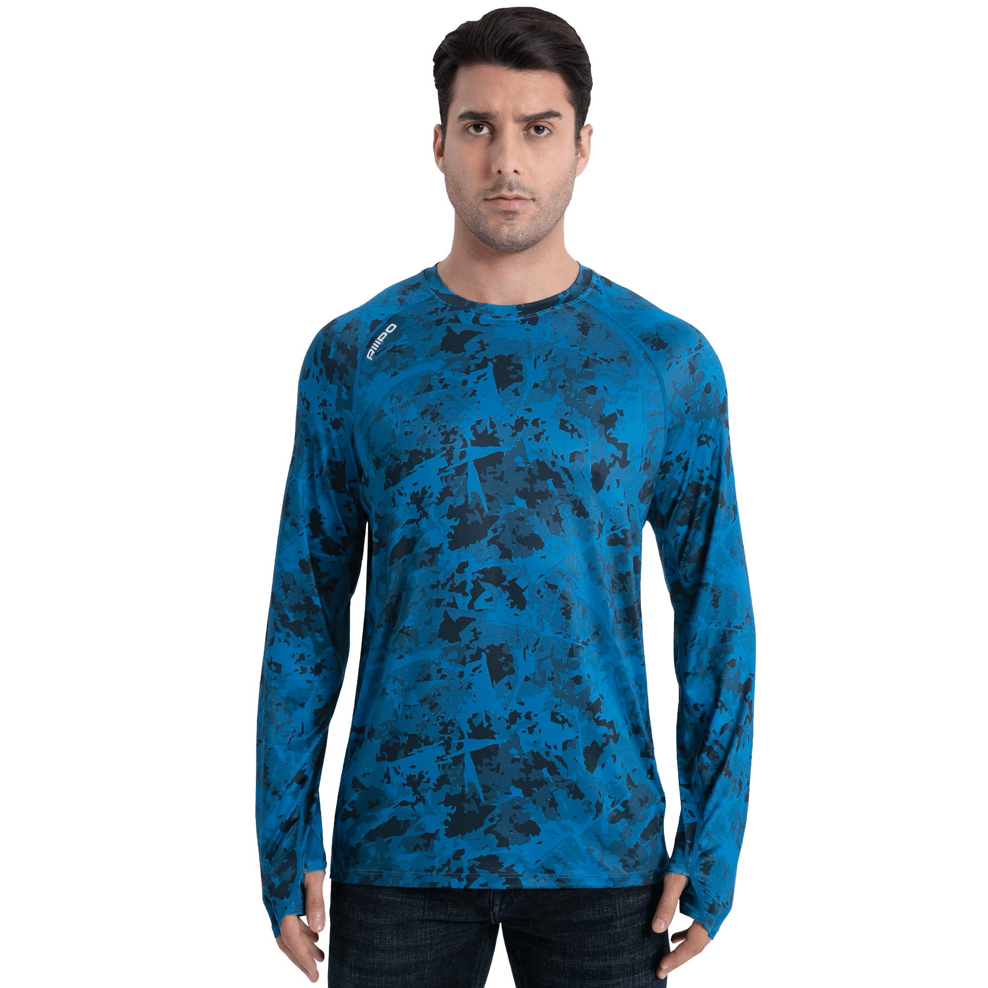 Performance Sun Protection Shirt - Full Print - Blue