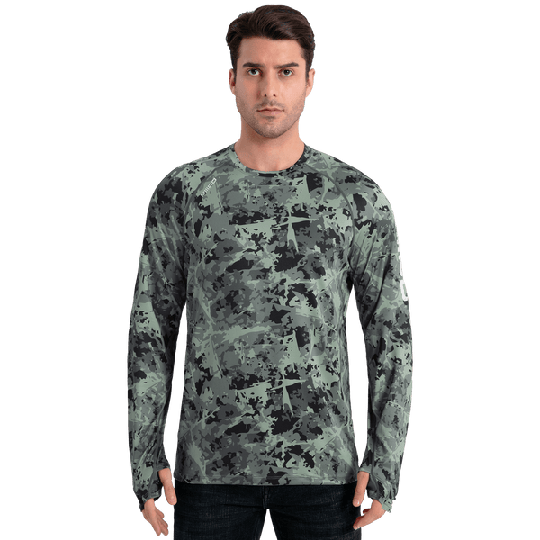 Performance Sun Protection Shirt - Full Print - Light Green