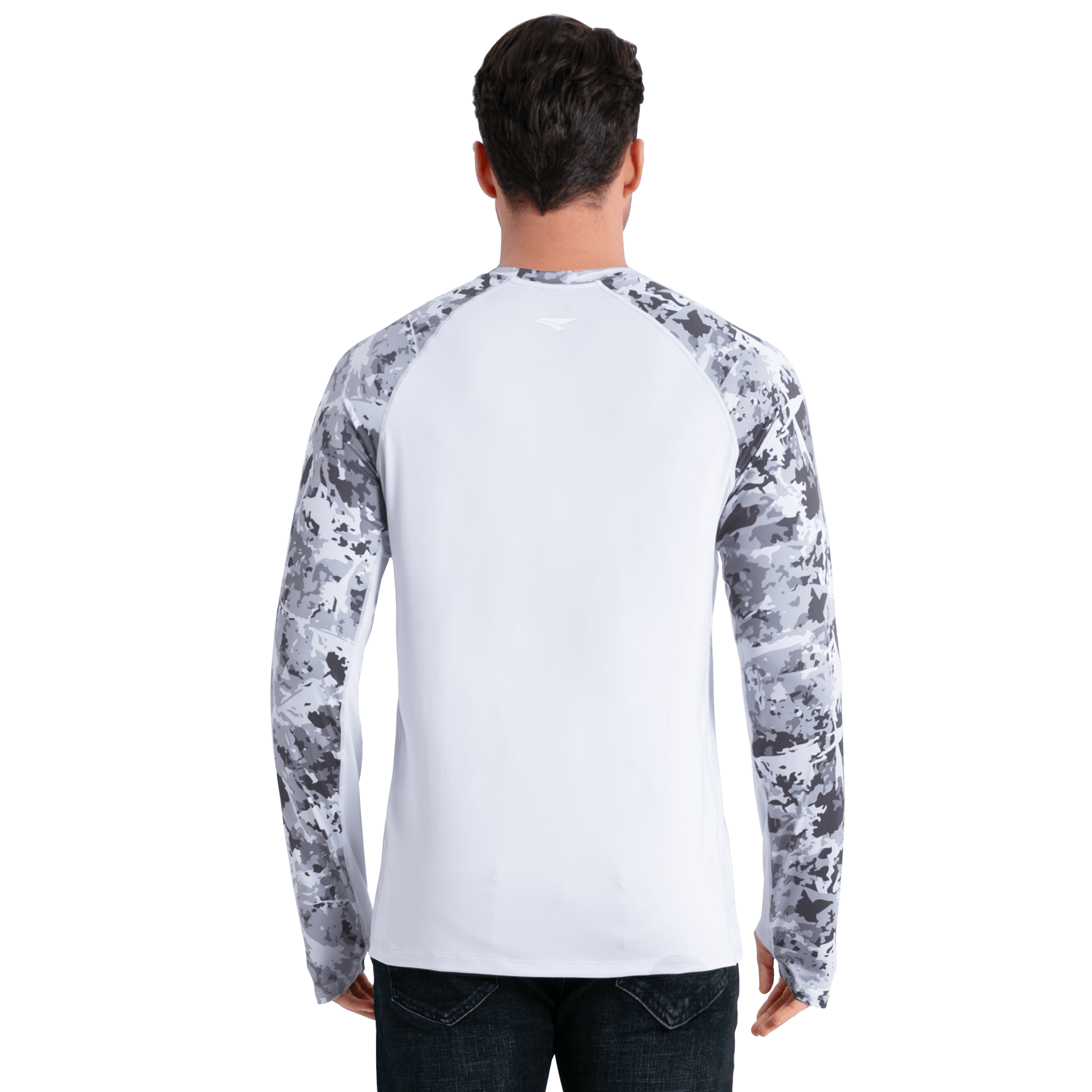 Performance Sun Protection Shirt - Half Print - Light Grey