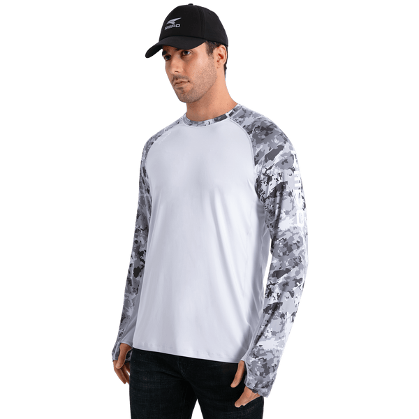 Performance Sun Protection Shirt - Half Print - Light Grey