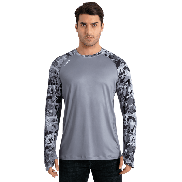 Performance Sun Protection Shirt - Half Print - Dark Grey