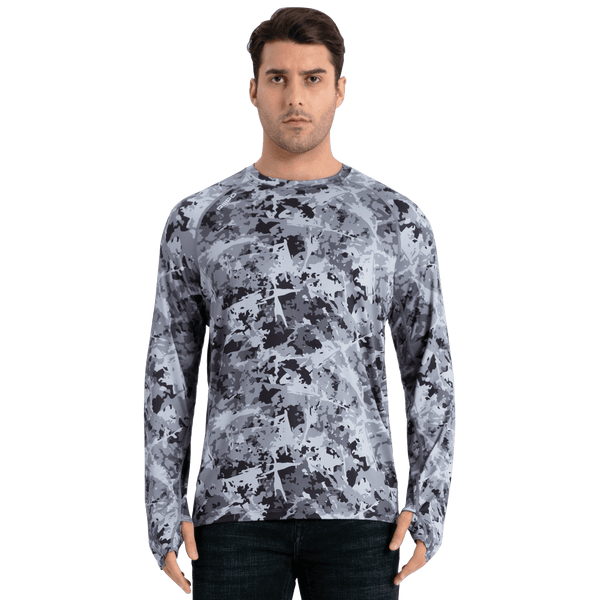 Performance Sun Protection Shirt - Full Print - Dark Grey